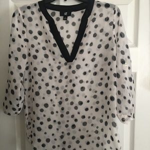 Polka dot blouse